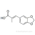 Acide (E) -3- (1,3-benzodioxol-5-yl) -2-méthylprop-2-énoïque CAS 40527-53-5